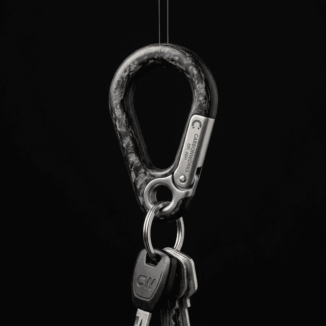 FORGED CARBON KEYRING